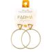 FARMA BIJOUX Boucles d'oreilles plaquées or triangulaires hypoallergéniques 40mm (CG602-40M)