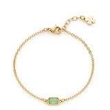 Leonardo Jewels - 021652 - Armband - Dames - Sofia CIAO - 17 cm - Staal - Groen