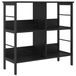 vidaXL Boekenplank - 4-laags - 82 x 32 x 79 cm - Bewerkt hout - Zwart eiken