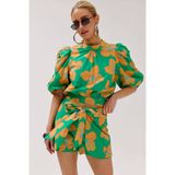 HARPER & YVE gebloemde top groen