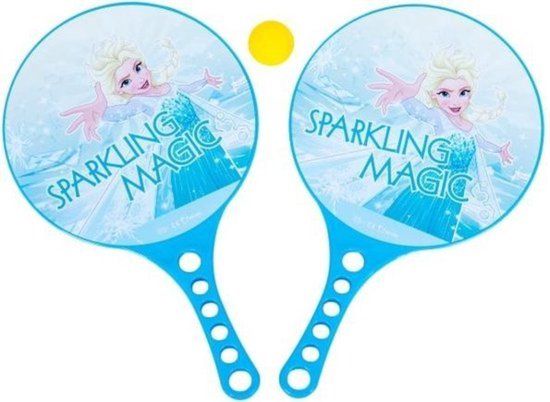 Disney Strandtennisset Frozen 3-delig Blauw