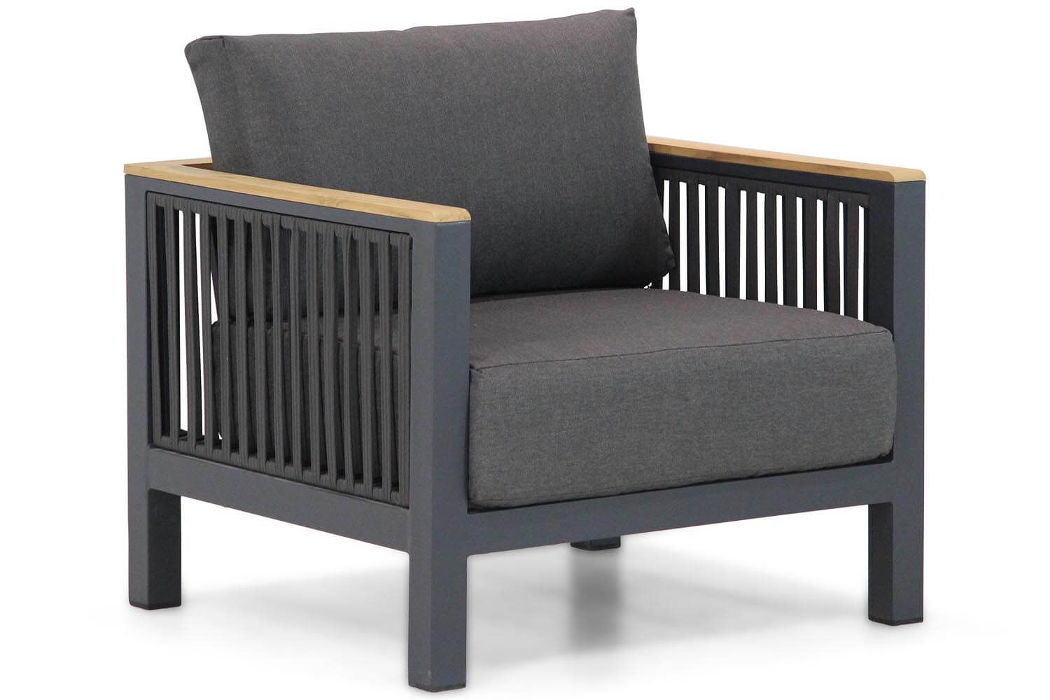Santika Furniture Santika Shadow lounge tuinstoel - Antraciet/Grijs - 2022