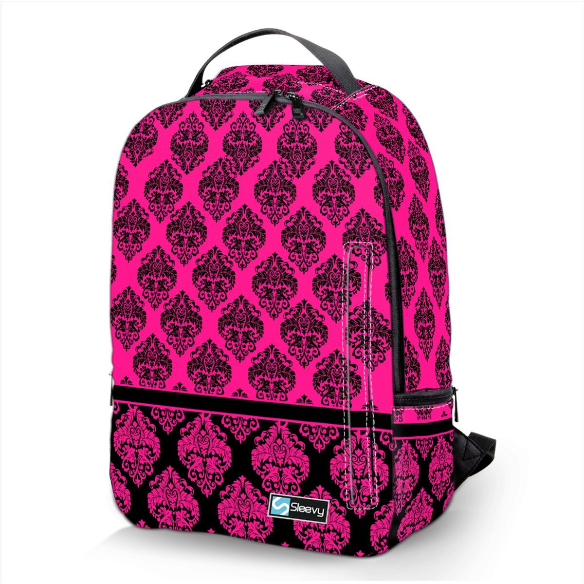 Sleevy Laptop rugzak 15 6 Deluxe roze patroon chique