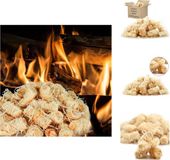 vidaXL Houtwolaanstekers BIO Dennen & paraffine 5 kg