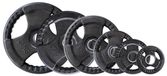 HMS Olympische Gewichtsplaat TOK05 - 5 KG - Gecoat Gietijzer - Zwart