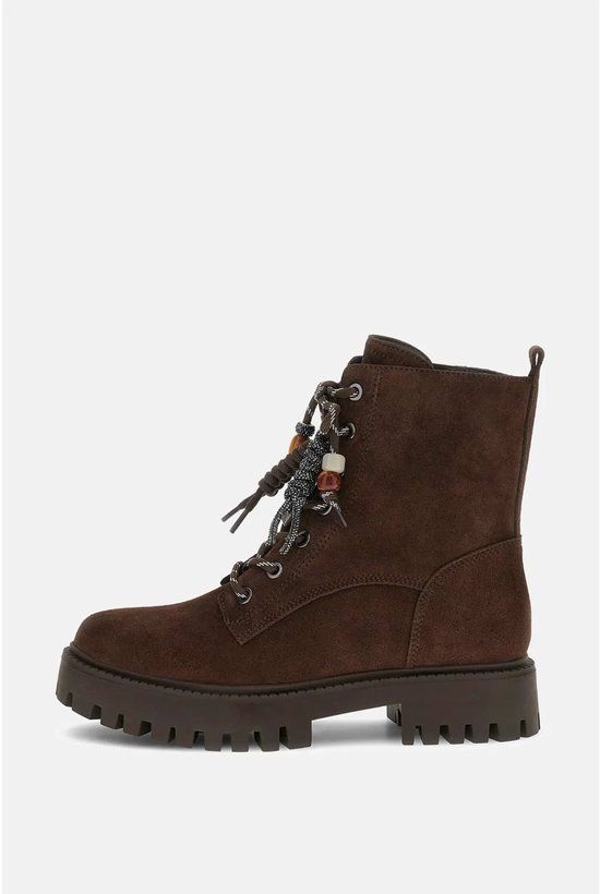 GUESS Dameslaarzen Fizzle Bruin Leer Synthetisch Enkellaarzen 37