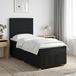 vidaXL Boxspringbed met matras met hoofdeinde Zwart 90 x 190 cm Stof