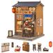 Merkloos Poppenhuis Poppenhuis Book Nook - Houten bouwset vanaf 14 jaar - Boekenkast decoratie met LED-verlichting