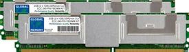 GLOBAL MEMORY Kit de mémoire RAM FBDIMM ECC 240 broches DDR2 533/667/800 MHz 2 Go (2 x 1 Go)