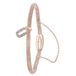 Lucardi Dames Armband mesh roseplated letter U met kristal - Staal - Armband - Cadeau - 19 cm - Rosékleurig