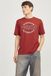 JACK&JONES JJELOGO TEE SS O-NECK 2 COL AW24 SN Herren T-Shirt - Größe M - Rot