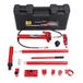 Hydraulische cilinder bouwset, draagbare hydraulische krik, 4/10/12 t | Autocarrosserie-reparatieset met opbergkoffer voor autoreparatie, framereparatie, werkplaats, landbouw