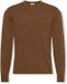 Calvin Klein Pull Ls 100X100 Merino Crew Marron M