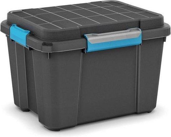 KIS Scuba Opbergbox M - 45L - Zwart/Blauw