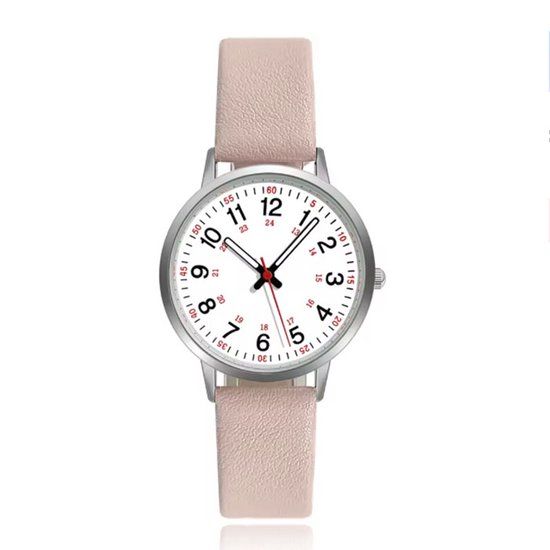 LGT JWLS Lookinggoodtoday Trendy horloge met zlicht roze band
