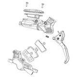 Sram Unisex – remhendel voor volwassenen, 2039100212, zwart, eenheidsmaat