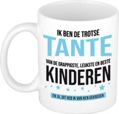 Bellatio Decorations Mok Blauw Keramiek 300 ml