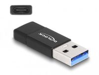 Delock USB 3.2 Gen 2 Adapter USB Type-A male to USB Type-C™ active female black