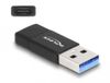 Delock USB 3.2 Gen 2 Adapter USB Type-A male to USB Type-C™ active female black