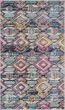 Safavieh Modern Chic MAD455 vloerkleed, zwart & oranje, 91 x 152 cm