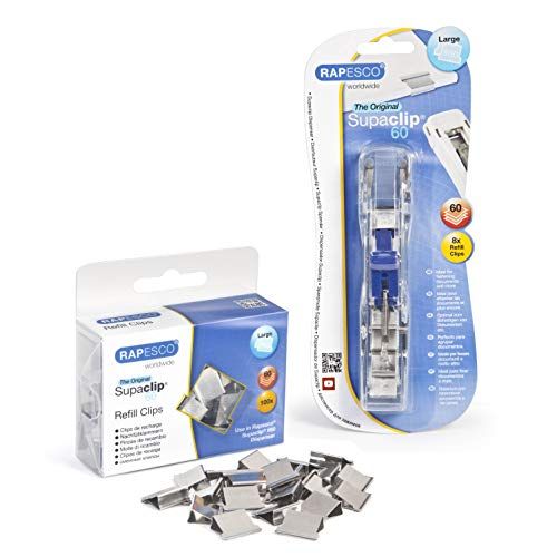 Rapesco Supaclip 1300A Set - Klemaanbrenger & 100 Reserveklemmen