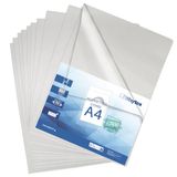 500 Icecat 500 stuks A4-hoekhoezen, transparant, generfd, 90 micron, zeer sterke kunststof mappen