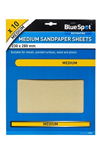 Blue Spot Tools Blue Spot Tools 19853 Medium Schuurpapier, Zwart, 230 x 280 mm