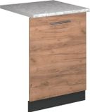 Vicco Fame-Line Panneau avant de lave-vaisselle – 60 cm, WB Marbre Chêne doré puissant