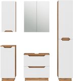 Vicco Badkamermeubelset Lotta, Wit, 5-delig