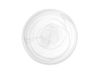 H&H Albast Alabastro Set van 6 diepe borden, glas, wit, 21 cm