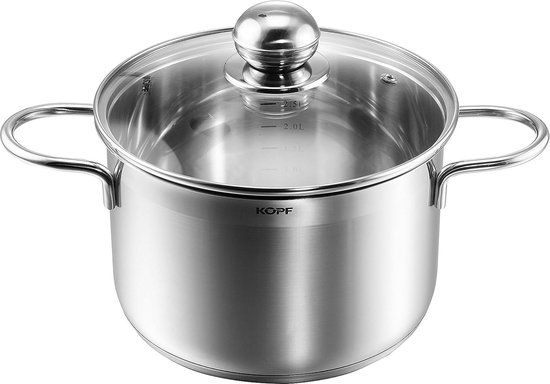 RVS Kookpan - Ø 24 cm - 6 liter - Met deksel