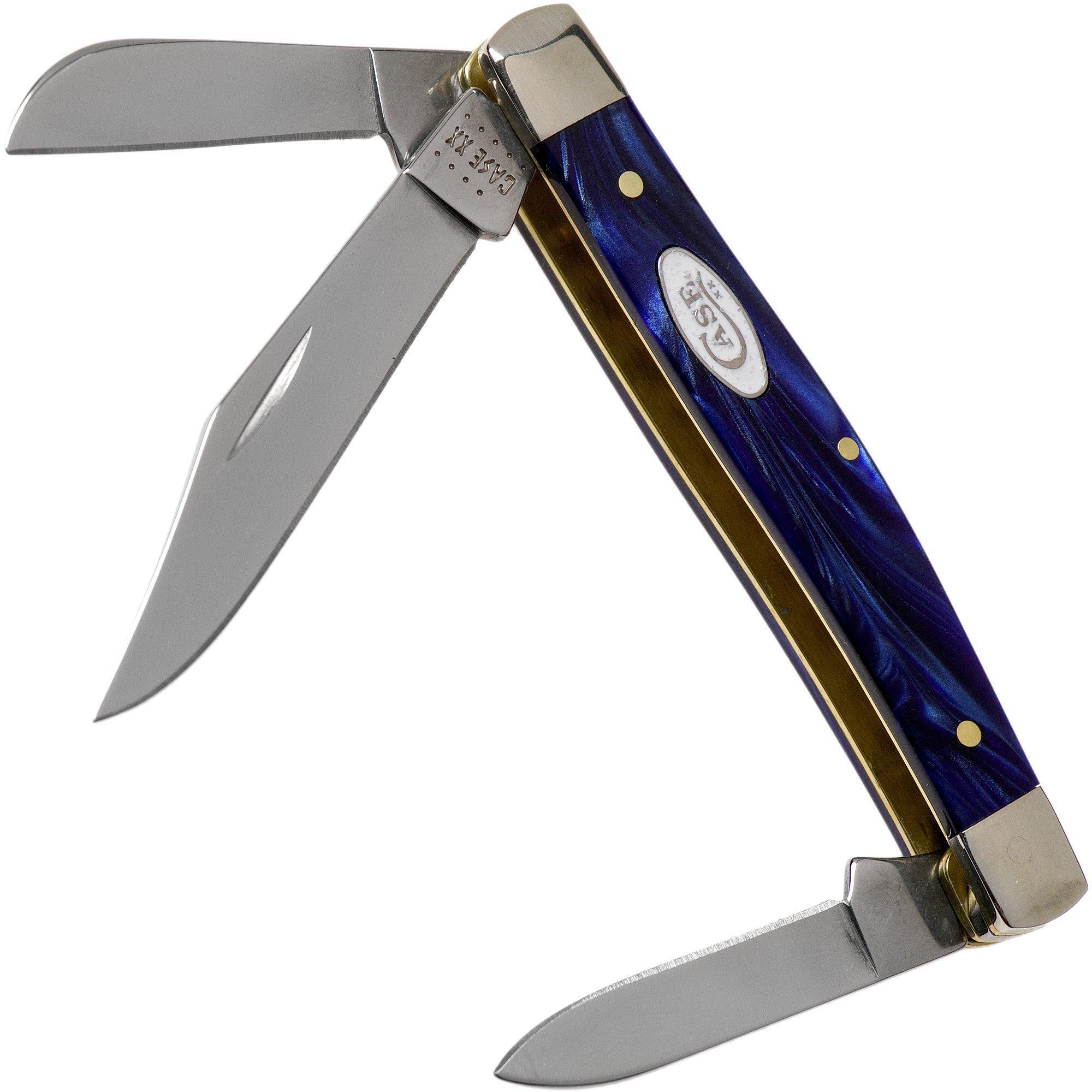 Case Knives Case Medium Stockman Blue Pearl Kirinite, 23442, 10344 SS zakmes