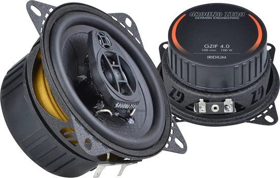 Ground Zero GZIF 4.0 - 4" 2-Way Coaxial Car Speakers - 100W - 4 Ohm