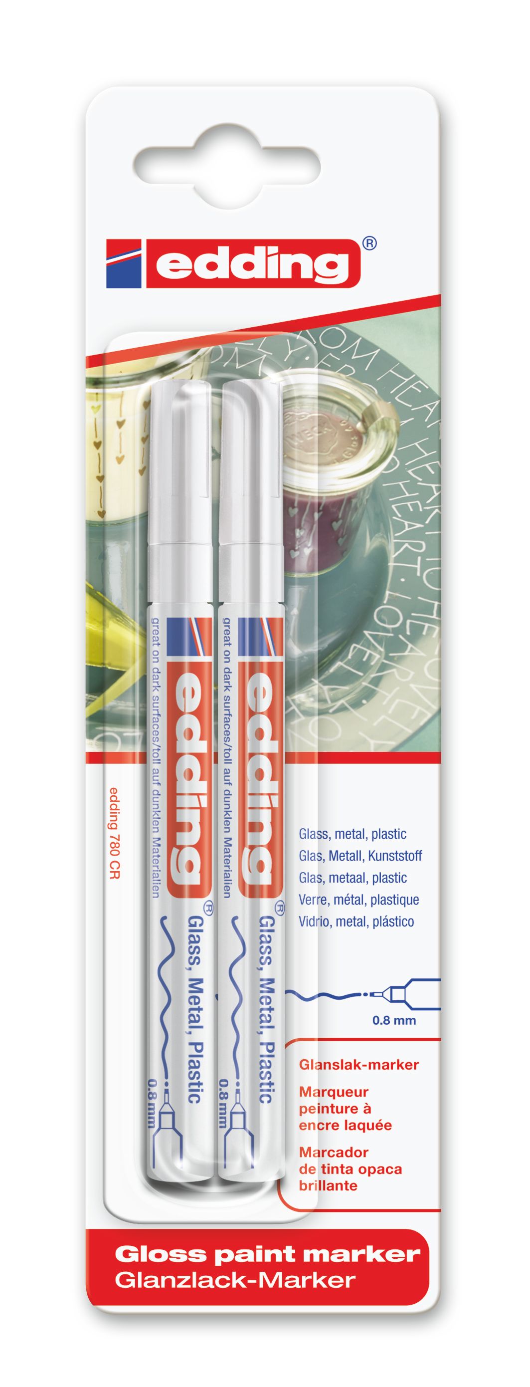 Edding 780 lakmarker - 2 stuks - multi