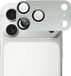 Rosso Protecteur d'appareil photo Convient pour Apple iPhone 18 Pro Max | Protection complète de l'appareil photo | Compatible avec coque | Verre ultra fin | Argent mat