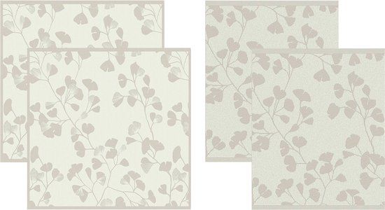 DDDDD - 2x Theedoek + 2x Keukendoek - Kenchi - Cream