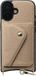 AVY Leren Hoesje Geschikt voor Apple iPhone 17 | Met Magnetische Kaarthouder | Compatibel met MagSafe | Leather Case met Wallet | Beige