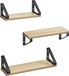 Vasagle Wandplank – 3-delige set – Eikenzwart