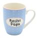 Dekohelden24 Porseleinen koffiekopje/beker van keramiek, motief: Beste papa, grootte/H/Ø ca. 10 x 8 cm, inhoud 300 ml, vaatwasmachinebestendig
