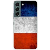 Samsung Galaxy S22 Franse vlag siliconen hoesje