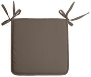 Merkloos Stof Textile Home Stoelkussens - Donker Taupe - 38 x 38 cm