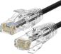 Câble Ethernet WP Rack Cat.6A U/UTP, fin, 1,0 mètre, noir