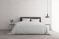 Italian Bed Linen Dekbedovertrek Natural Color Doubleface, bordeaux/crème, 200x250 cm