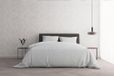 Italian Bed Linen Dekbedovertrek Natural Color Doubleface, bordeaux/crème, 200x250 cm