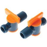 Robinet Npt Mâle, Segment 1/4 pouce, Copolymère Acétal (Prix pour paquet de 2)