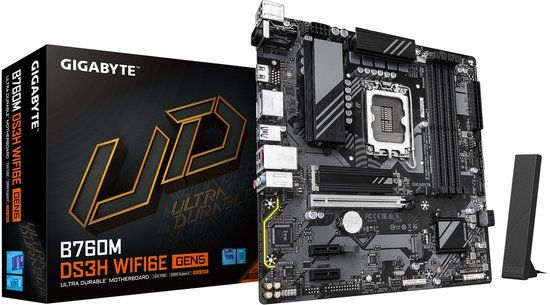 Gigabyte Moederbord B760M DS3H WF6E Gen5