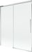 Mexen Rox 2-delige verschuifbare badwand 140 x 150 cm, transparant, chroom