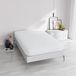 Hoeslaken Elegant Hoeslaken, 35 cm, Wit, Frans Bed