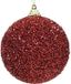 Decoris Kaemingk B.V. 12x Kerst rode glitter/kralen kerstballen 8 cm kunststof