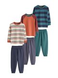 Next - Jongens - Joggingpyjama’s met lange mouwen, set van 3 - Oranje